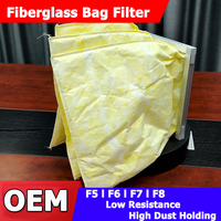 Filtre à air en fibre de verre haute capacité pour climatiseurs, filtre à air pour AHU, purification de l'air des bâtiments commerciaux