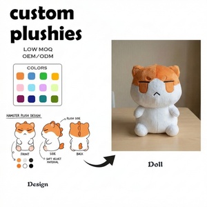 Peluches Personalizados para Cumpleaños, Fabricante de Juguetes de Peluche con Logotipo, Peluche de Bruja con Luna Bordada, Peluche de Malla, Muñeco de Peluche - Product Image 2