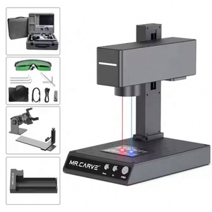 Graveur laser <span class=keywords><strong>MR</strong></span>.CARVE M4 Machine de découpe laser de gravure 5W/10W/2W DIY grande taille PC APP contrôle pour bois métal pierre papier - Product Image 2