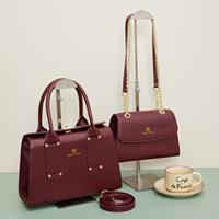 Ensemble de sacs à main de luxe de créateur 2 pièces, sac fourre-tout bicolore, sac à bandoulière en cuir PU pour femme, sac à main élégant de haute qualité pour femme