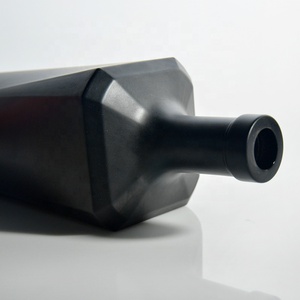 OEM-botella de licor de Color negro con pulverizador personalizado, Etiqueta Privada para Vodka, Tequila, Gin, Wisky, ron, <span class=keywords><strong>Mecal</strong></span> - Product Image 3