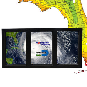 Florida chống bão bằng chứng cửa sổ tác động có thể điều chỉnh nhôm đôi kính cố định cửa sổ - Product Image 2