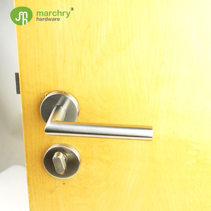 hollow lever handle cast handle with lock <span class=keywords><strong>body</strong></span> and cylinder lever door handle - Product Image 3