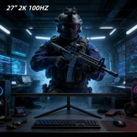 Moniteur de jeu pas cher de 27 pouces, 2K 100Hz 1ms IPS 2560x1440, écran incurvé pour PC de jeu, Xbox, PS5