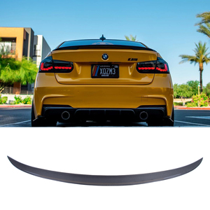 For 3 Series F30/M3 F80 Sedan P Style Carbon Fiber <b>Rear</b> <b>Spoiler</b> Trunk Wing 2011-2019 - Product Image 1