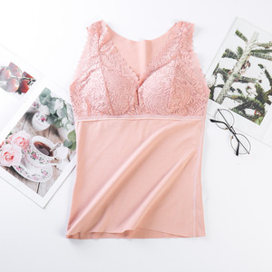 Winter Warm <strong>Vest</strong> Women Plus Velvet Thick Sexy <strong>Thermal</strong> Underwear <strong>Ladies</strong> <strong>Vest</strong> Lace Warm <strong>Vest</strong> - Product Image 3