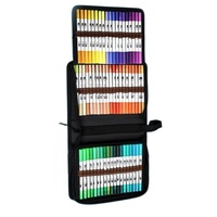 Ensemble de 60 marqueurs à double pointe, pointe fine et pointe pinceau, à base d'eau, pour le dessin, le manga et les fournitures artistiques scolaires