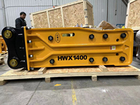 Cincel de 140 mm, 20 Toneladas, Rompedor de Rocas para Excavadora SB81, Martillo Hidráulico Compatible con CAT 320, Komatsu PC200, Sany SY215