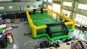 Terrain de football gonflable de sport en plein air en PVC personnalisé de 0,55 mm d'épaisseur, amusement pour enfants, installation facile, capacité de 1000 kg, <span class=keywords><strong>château</strong></span> CE - Product Image 6