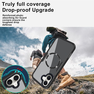 เคสโทรศัพท์ iPhone 17 air แบบแม่เหล็กสองด้าน ป้องกันเต็มจอ พร้อมฟิล์มกันรอย สำหรับ iPhone 16 15 14 13 12 <span class=keywords><strong>11</strong></span> - Product Image 2