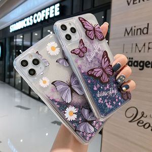Funda de teléfono móvil con purpurina líquida, estilo neón especial, flor china, arena movediza, para Iphone xs max 11 12 - Product Image 5