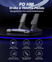 PXN PD HM Frein et accélérateur Sim Racing Pédales doubles Manettes de jeu compatibles avec les jeux PC et mobiles