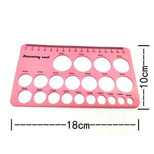 Measuring Card 18x10cm With Multiple Hole Sizes For <b>Breast</b> Pump Nipple Measurement <b>Silicone</b> Material - Product Image 1