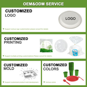 Produttore di stoviglie biodegradabili cibo contenitore piatti portatile monouso amido di mais - Product Image 4