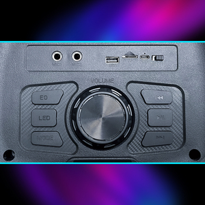 KARLSON Portable Bluetooth <b>Speaker</b> 2x8 40W Rechargeable With LED Lights FM <b>USB</b> KK-8208 - Product Image 6