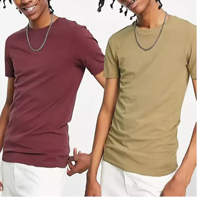 Мужская футболка с коротким рукавом, Мужская футболка из конопли, хлопковая футболка, простая футболка с круглым вырезом, Мужская Экологичная футболка, 95% Модал + 5% спандекс