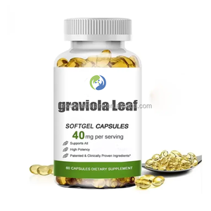 Extracto de hojas de Graviola de Guanábana OEM, suplemento respiratorio, cápsulas blandas de hojas de Graviola orgánicas - Product Image 1