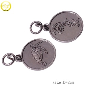 Custom Embossed Letter Metal Jewelry Pendant Antique <strong>Silver</strong> logo Metal Round <strong>Charms</strong> for <strong>Bracelet</strong> Fitting - Product Image 2