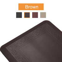 Tapis anti-fatigue en PU personnalisé, lavable, confortable, résistant à la moisissure et aux taches, protège le sol, idéal pour les postes de travail.