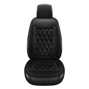 Cojín calefactor de felpa para asiento de coche, 12V, universal, para asientos delanteros, con tela agradable al tacto - Product Image 2
