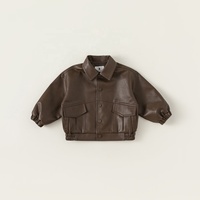 Vestes d'automne pour enfants, pour garçons et filles. Vestes en cuir pour garçons et filles. Vêtements d'extérieur cool pour garçons et filles.