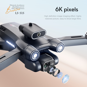 <span class=keywords><strong>Mini</strong></span> <span class=keywords><strong>drone</strong></span> <span class=keywords><strong>LSRC</strong></span> S1S 2023, caméra double ESC 4K HD, positionnement par flux optique, évitement d'obstacles, quadricoptère pliable, <span class=keywords><strong>drone</strong></span> RC S1S - Product Image 3