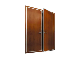 Puertas de Entrada de Madera Sólida con Clasificación de Resistencia al Fuego de 3 Horas para Interiores de Hoteles, con Marco de Acero y Madera - Product Image 6