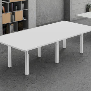 โต๊ะประชุมไฟฟ้าปรับขยายได้ติดตั้งง่ายในสำนักงานพร้อมการจับคู่สองชุด - Product Image 6