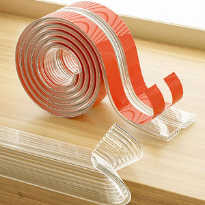 แถบป้องกันการชนแบบโปร่งใส 1 เมตร วัสดุ Tpe สำหรับป้องกันมุมโต๊ะ ป้องกันขอบโต๊ะเพื่อความปลอดภัยของเด็ก - Product Image 2