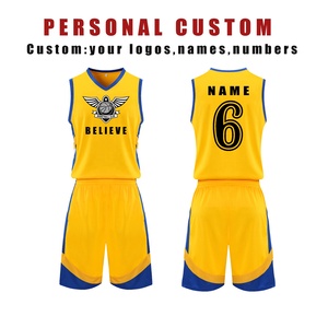Jersey basket olahraga musim panas desain kustom pabrik kaus basket pribadi - Product Image 2