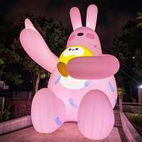 Dessin animé gonflable Anime modèle gonflable Moon Mall grande poupée mascotte modèle lumineux fleur poupée d'amour