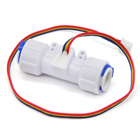 Capteur de débit d'eau pour boissons (café, liquides) 3/8 à raccord rapide 0,3-4 L/min en POM ZJTM-05B Débitmètre à sortie impulsionnelle NPN