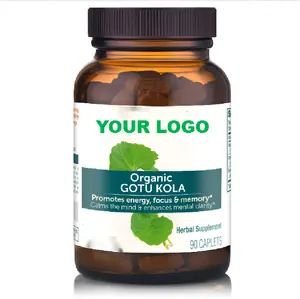 Natural Herbal Supplements Added Herb Extratc Gotu Kola Leaves Centella Asiatica capsules Promotes Energy