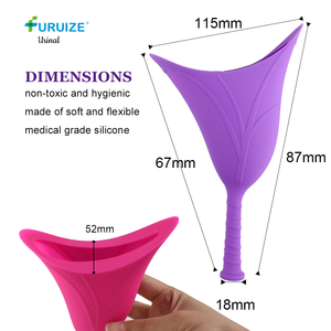 Furuize En gros, Dispositif d'urination féminin personnalisable en silicone réutilisable, entonnoir urinaire <span class=keywords><strong>pour</strong></span> <span class=keywords><strong>femmes</strong></span>, <span class=keywords><strong>pour</strong></span> <span class=keywords><strong>les</strong></span> voyages en extérieur et <span class=keywords><strong>les</strong></span> toilettes <span class=keywords><strong>debout</strong></span> - Product Image 2