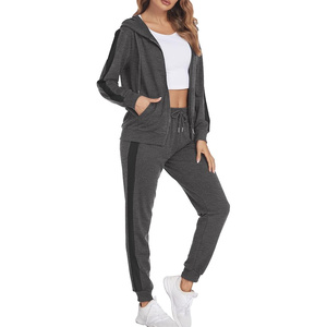 Conjunto Deportivo de Dos Piezas para Mujer, Sudadera con Capucha de Encaje Sólido, Transpirable, Ecológico, Tallas Uniformes, Calidad Consistente, Venta al Por Mayor - Product Image 2