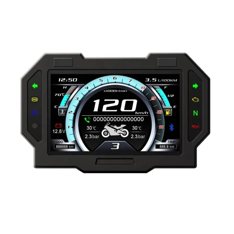 Pantalla TFT de 7 pulgadas, medidor de motocicleta, velocímetro Digital LCD para motocicleta, ciclón, motocicleta RX3S