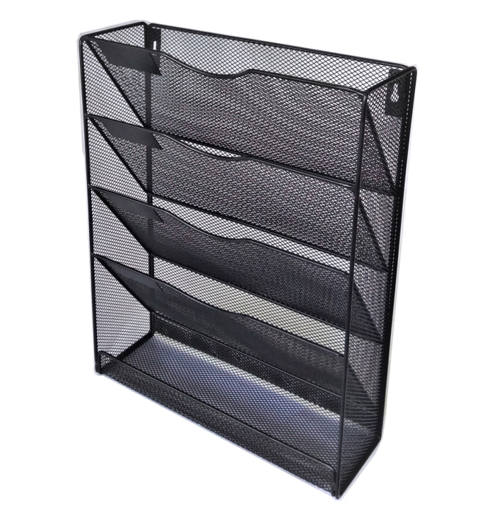 Сетчатый Настольный настенный держатель для файлов, органайзер, стойка для литературы с 5 отделениями