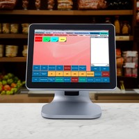Terminal de paiement de haute qualité en alliage d'aluminium A5, système POS pour cantine, système POS tactile, caisse enregistreuse, machine POS à écran tactile