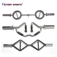 Équipement de gymnastique en acier inoxydable Multi Grip Open Safety Squat Hex Trap Barbell Bar