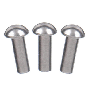 Remaches Redondos de Aluminio Sólido con Cabeza de Champiñón Leite OEM, Color Cobre Puro, Diámetro de 1/4 Pulgada, Longitud de 1/2 Pulgada - Product Image 1