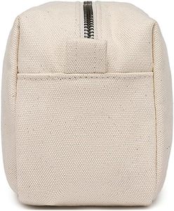 Custom Logo Printed Natural Plain Cotton Cosmetic <b>Toiletry</b> Makeup <b>Bag</b> Pouch Canvas Travel Organizer <b>Bag</b> Rpet - Product Image 2