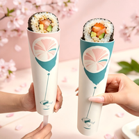 TK Viraler Artikel Sushi-Röhre Lebensmittelecht Laminiert Individuell Bedruckt Omakase Restaurant Großhandel OEM Papier-Zylinder-Box Geschenkkarton