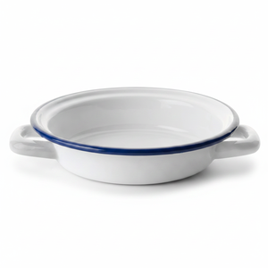 Piatto per uova in acciaio smaltato vetrificato 16 cm. (Ibili 904116) - Product Image 2