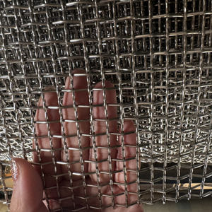 45 #   Malla de Alambre Ondulado de Acero Suave, Pantalla de Tejido Plano Sólido <span class=keywords><strong>para</strong></span> División de Espacios - Product Image 6