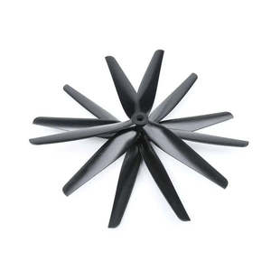 Hqprop macroquad X-Class ขนาด8นิ้วอุปกรณ์เสริมโดรน3ใบพัดพลาสติกสีดำใบมีด8040 2CW + 2CCW - Product Image 5