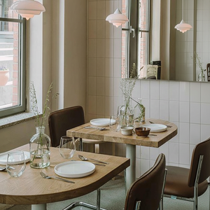 Solid Wood Semi-Circular and Square Dual-Purpose Dining Room Furniture <b>Table</b> for Compact Apartments - Product Image 4