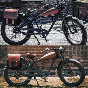Bicicleta Eléctrica Vintage de 26 Pulgadas con Llantas Gruesas, 48V 750W, Motor Trasero sin Escobillas, Batería de Litio, Alta Velocidad 60km, para Adultos - Product Image 4