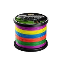 Hoogwaardige 8-strengs gevlochten PE vislijn 1000m 9-150LB Multicolor Sterke spanning Zoutwater Zoetwaterlijn