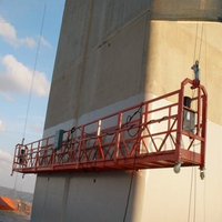 Plateforme élévatrice suspendue en acier galvanisé ZLP630 à haute capacité de charge, gondole électrique à câbles pour la peinture des murs extérieurs