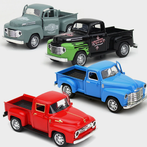 Camionnette miniature Luckykoo Scale Kids en alliage, jouet à tirer en arrière, haute simulation, véhicules en métal moulé sous pression, modèle de <span class=keywords><strong>voiture</strong></span> miniature - Product Image 4